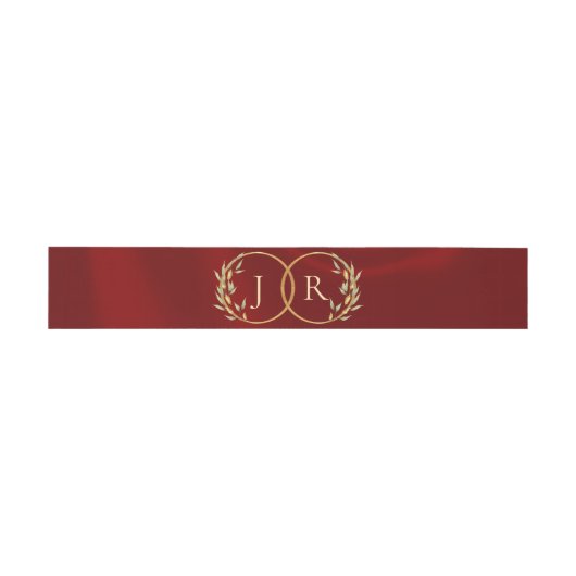 Monogramm & Band - Rot (Flach)