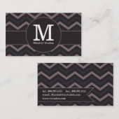 Monogramm-Band Visitenkarte (Vorne/Hinten)