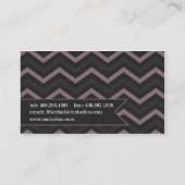 Monogramm-Band Visitenkarte (Rückseite)