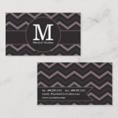 Monogramm-Band Visitenkarte (Vorne/Hinten)