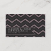 Monogramm-Band Visitenkarte (Rückseite)