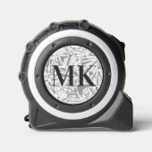 Monogramm-Bandmaß des Toolmusters Maßband (Vorderseite)