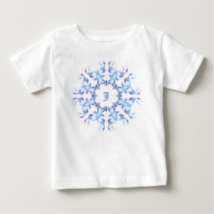 Monogramm. Barockelement. Baby T-shirt