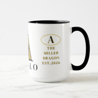 Monogramm-Bartagame-Personalisierte-Foto-Tasse Tasse