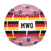 Monogramm Baseball (Rückseite)