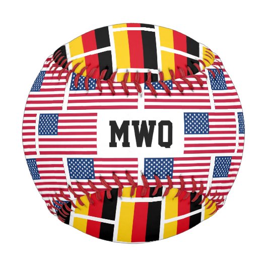 Monogramm Baseball (Vorderseite)