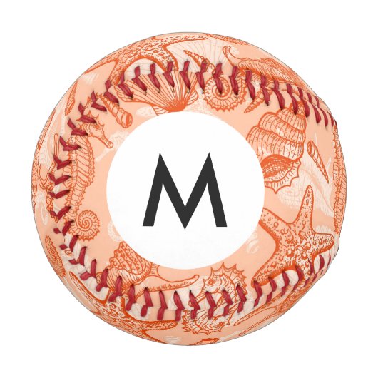 Monogramm Baseball (Vorderseite Links)