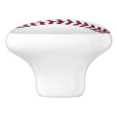 Monogramm Baseball Keramikknauf (Seitenansicht)
