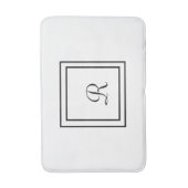 Monogramm Bath Mat Badematte (Vorderseite Vertikal)