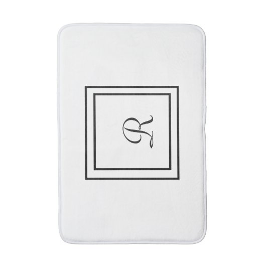 Monogramm Bath Mat Badematte (Vorderseite Vertikal)