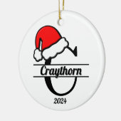 Monogramm | beidseitig keramik ornament (Links)