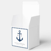 Monogramm benutzerdefinierte Grenze und Ankerfarbe Geschenkschachtel (Geöffnet)