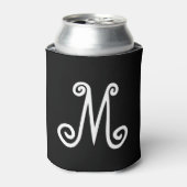 Monogramm benutzerdefinierte Initialen vorne hinte Dosenkühler (Kanne Vorderseite)