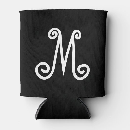 Monogramm benutzerdefinierte Initialen vorne hinte Dosenkühler (Vorderseite)
