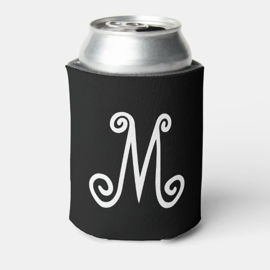 Monogramm benutzerdefinierte Initialen vorne hinte Dosenkühler (Kanne Rückseite)