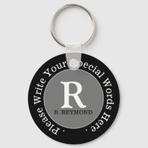 monogramm + benutzerdefinierter Text auf nice prog