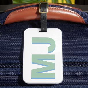 Monogramm benutzerdefinierter Text Gepäckanhänger