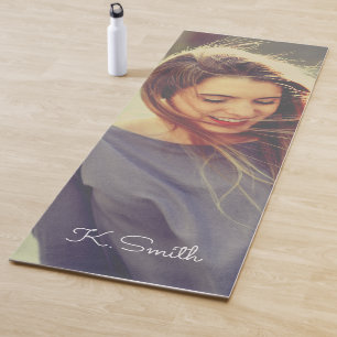 Monogramm benutzerdefiniertes Foto mit La Boca-Fil Yogamatte