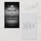 Monogramm, Beratung, Metallic-Effekt Visitenkarte (Vorne/Hinten)