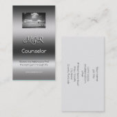 Monogramm, Beratung, Metallic-Effekt Visitenkarte (Vorne/Hinten)