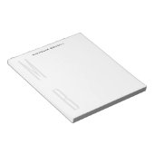 Monogramm Beruflich Schlicht Einfach Minimalistisc Notizblock (angewinkelt)