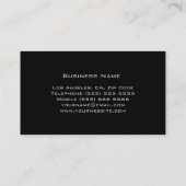 Monogramm-berufliche elegante Geschäfts-Karten Visitenkarte (Rückseite)