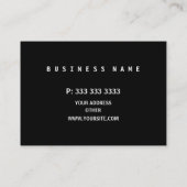 Monogramm-berufliche moderne Kadett-Steigung Visitenkarte (Rückseite)