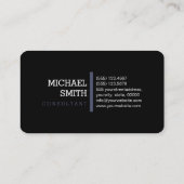 Monogramm Berufliche Unabhängigkeit Moderne Visitenkarte (Rückseite)