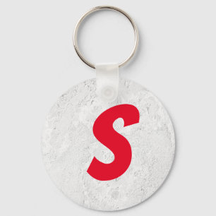 Monogramm beruflicher schlichter Name Schlüsselanhänger