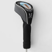 Monogramm bester Vater nach Par Dog Foto Personali Golf Headcover (angewinkelt)