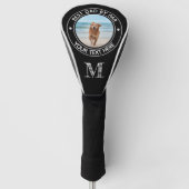 Monogramm bester Vater nach Par Dog Foto Personali Golf Headcover (Vorderseite)