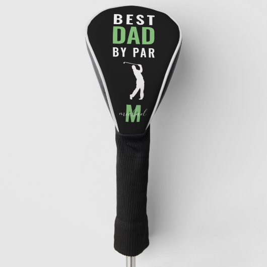 Monogramm "Bester Vater nach Par" Golf Headcover (Vorderseite)