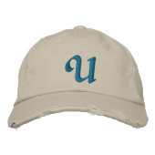 MONOGRAMM BESTICKTE BASEBALLKAPPE (Vorderseite)