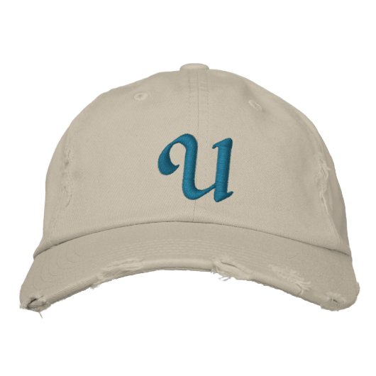 MONOGRAMM BESTICKTE BASEBALLKAPPE (Vorderseite)