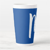 MONOGRAMM BIG LATTE TASSE FÜR CHRISTMAS (Vorderseite)