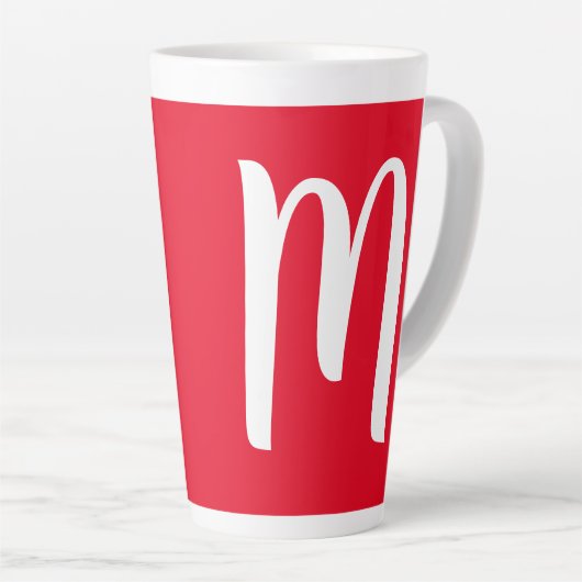 MONOGRAMM BIG LATTE TASSE FÜR CHRISTMAS (Rechte Ecke)