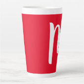 MONOGRAMM BIG LATTE TASSE FÜR CHRISTMAS (Vorderseite)