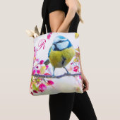 Monogramm "Bird & Blooms" Tasche (Von Nahem)