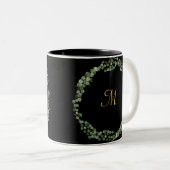 MONOGRAMM BLACK GOLD EUCALYPTUS 2 KAFFEE TASSE (VorderseiteRechts)