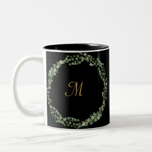 MONOGRAMM BLACK GOLD EUCALYPTUS 2 KAFFEE TASSE (Links)