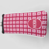 Monogramm Blade Putter individuelle Kopfbedeckung Golf Headcover (Vorderseite)