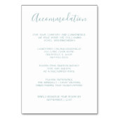 Monogramm-Blätter für Aquarellfarben Tischnummer (Vorderseite)