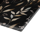 Monogramm Blätter für delikate Wasserfarbe Getrock Schneidebrett (Ecke)