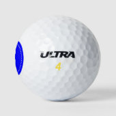 Monogramm Blau mit Punkten Golfball (Logo)