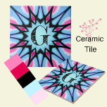 monogramm blau, rosa und schwarz abstrakt fliese<br><div class="desc">Monogramm blaue, rosa und schwarze Keramik Kacheln können verwendet werden, um ein einzigartiges Aussehen in jedem Raum zu schaffen. Diese Kachel ist nahtlos gestaltet und erleichtert das Arbeiten. Sie sind auch haltbar und leicht zu pflegen, also werden sie Jahre lang mit angemessener Sorgfalt andauern. Egal ob Sie etwas Feines oder...</div>