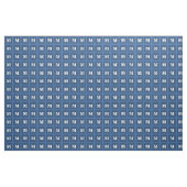 Monogramm blau stoff (Yard (91,4 cm))