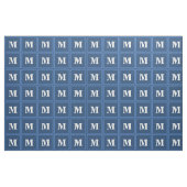 Monogramm blau stoff (Fat Quarter (45,7 x 55,9 cm))