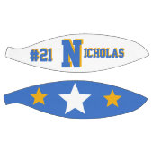 Monogramm Blau und Gold Basketball (Panele)