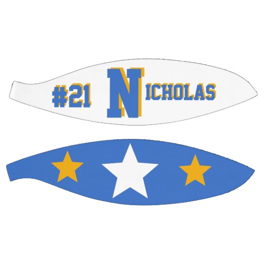 Monogramm Blau und Gold Basketball (Panele)