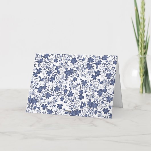 Monogramm Blau und Grau (Rückseite)